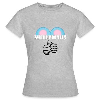 Kosename Mullemaus Geschenkidee - Frauen T-Shirt - Grau meliert - Vorne - AI Model Female 172 dark (172cm)