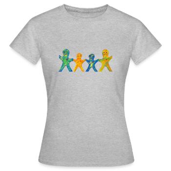family - Women's T-Shirt - heather grey - Front - AI Model Female 172 dark (172cm)