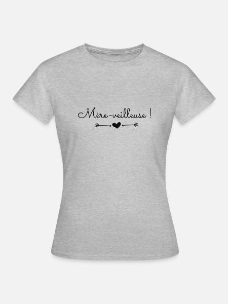 Mère veilleuse - T-shirt Femme - gris chiné