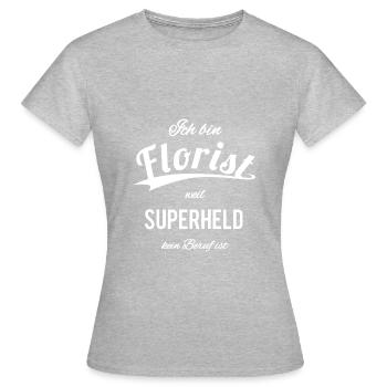 Florist - Frauen T-Shirt - Grau meliert - Vorne - AI Model Female 172 dark (172cm)