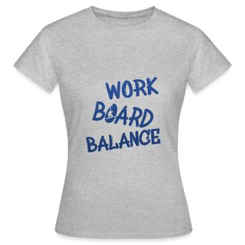 snowboarding boarden - Frauen T-Shirt - Grau meliert - Vorne - AI Model Female 172 dark (172cm)