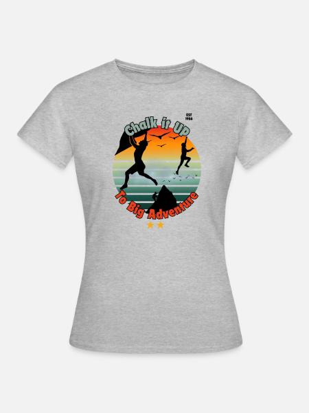 Chalk it Up To Big Adventure - Women's T-Shirt - heather grey