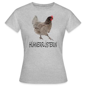 Hühnerflüsterin Königsberger Huhn - Frauen T-Shirt - Grau meliert - Vorne - AI Model Female 172 dark (172cm)