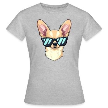 CHIHUAHUA Art - T-shirt Femme - gris chiné - Devant - AI Model Female 172 dark (172cm)