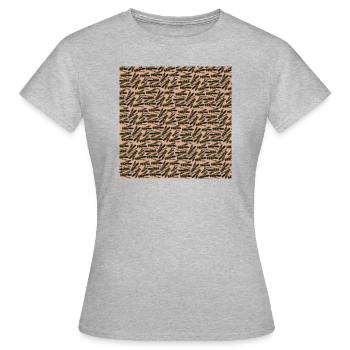 Beaucoup de guêpes - T-shirt Femme - gris chiné - Devant - AI Model Female 172 dark (172cm)