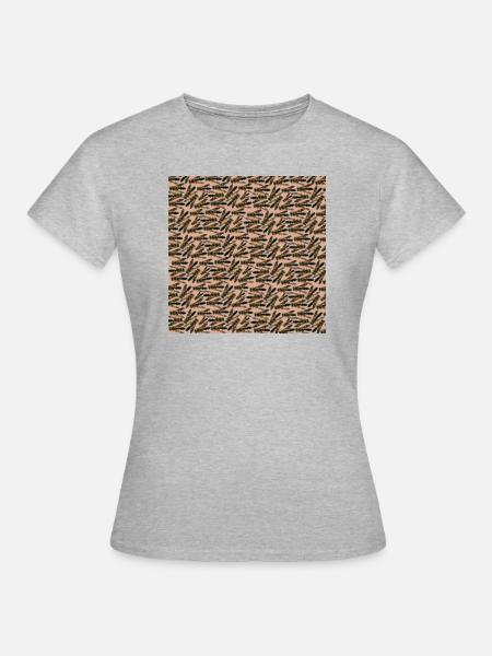 Viele Wespen - Frauen T-Shirt - Grau meliert