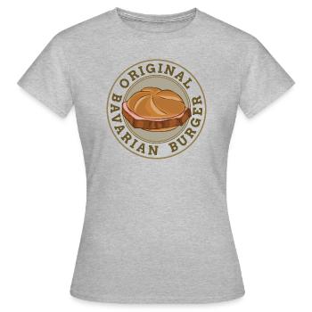 Leberkäse Semmel Leberkässemmel - T-shirt Femme - gris chiné - Devant - AI Model Female 172 dark (172cm)