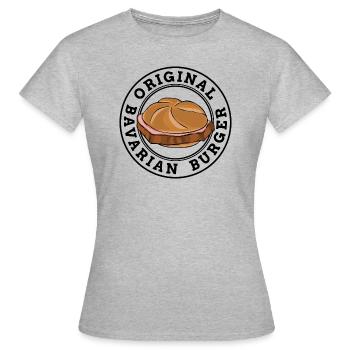 Leberkäse Semmel Leberkässemmel - T-shirt Femme - gris chiné - Devant - AI Model Female 172 dark (172cm)