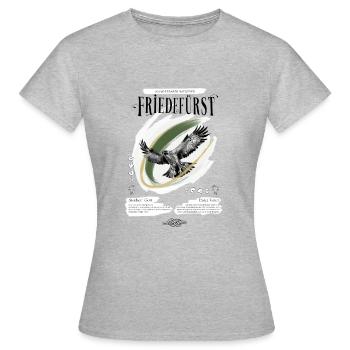 Friedefürst boulder - Frauen T-Shirt - Grau meliert - Vorne - AI Model Female 172 dark (172cm)