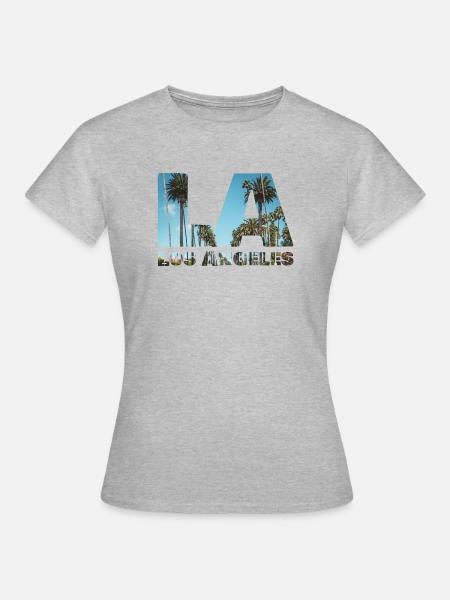 Beverly Hills - Los Angeles - T-shirt Femme - gris chiné
