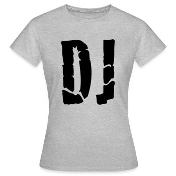 dj - T-shirt Femme - gris chiné - Devant - AI Model Female 172 dark (172cm)
