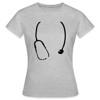 Stethoscope - Women's T-Shirt - heather grey - Front - AI Model Female 172 dark (172cm)