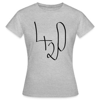 420 - T-shirt Femme - gris chiné - Devant - AI Model Female 172 dark (172cm)