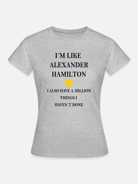 Hamilton - T-shirt Femme - gris chiné