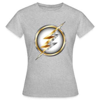 Blitz - Frauen T-Shirt - Grau meliert - Vorne - AI Model Female 172 dark (172cm)