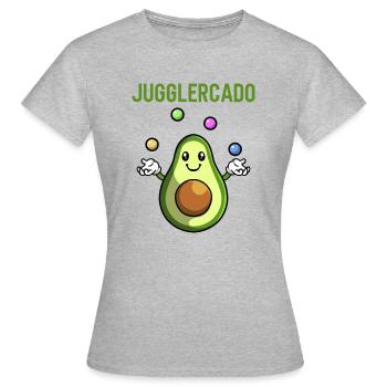 Jonglieren Jongleur - Frauen T-Shirt - Grau meliert - Vorne - AI Model Female 172 dark (172cm)