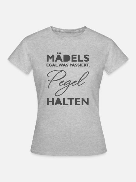 Pegel halten 1 - Frauen T-Shirt - Grau meliert