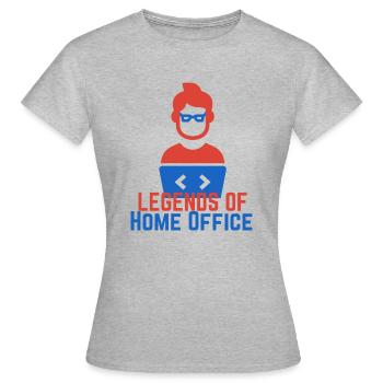 Legends of Desktop Hintergrund 2 - Frauen T-Shirt - Grau meliert - Vorne - AI Model Female 172 dark (172cm)