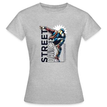 Street Dance - Tanz - Tänzer - Hip Hop - Frauen T-Shirt - Grau meliert - Vorne - AI Model Female 172 dark (172cm)
