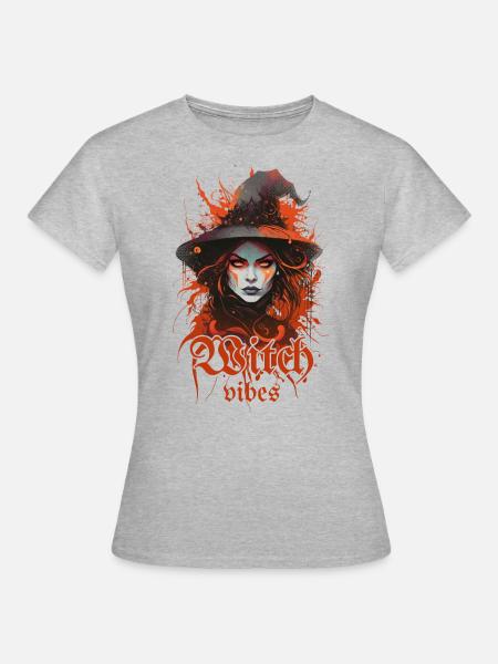 HEXEN-VIBES - Frauen T-Shirt - Grau meliert
