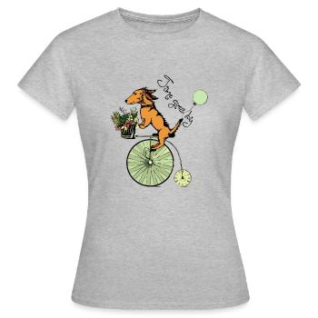 Le temps passe - T-shirt Femme - gris chiné - Devant - AI Model Female 172 dark (172cm)