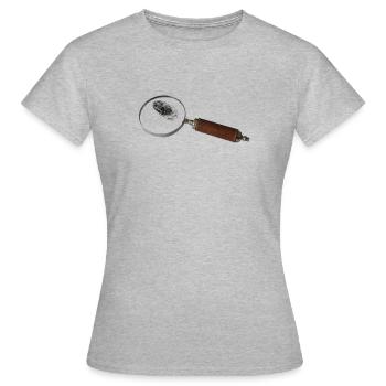 Lupe - Frauen T-Shirt - Grau meliert - Vorne - AI Model Female 172 dark (172cm)