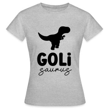 Wöd Goli Saurus beste Goli Patentante Österreich - Frauen T-Shirt - Grau meliert - Vorne - AI Model Female 172 dark (172cm)