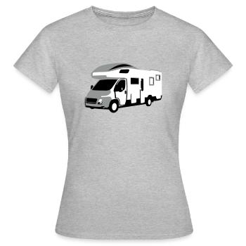 Camper - T-shirt Femme - gris chiné - Devant - AI Model Female 172 dark (172cm)