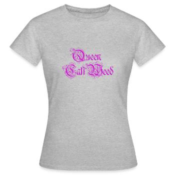 Queen of cali - Women's T-Shirt - heather grey - Front - AI Model Female 172 dark (172cm)