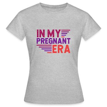Schwangerschaft Schwanger Baby Familie Frauen - Frauen T-Shirt - Grau meliert - Vorne - AI Model Female 172 dark (172cm)