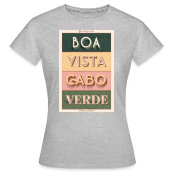 Boa Vista Cabo Verde - Frauen T-Shirt - Grau meliert - Vorne - AI Model Female 172 dark (172cm)