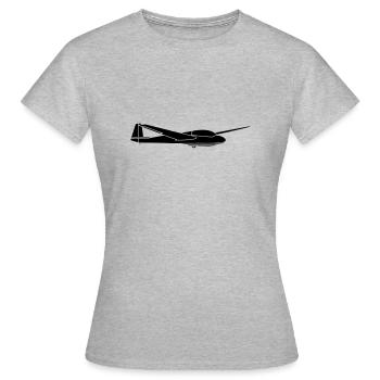 ask13 Glider Glider Glider Glider - Women's T-Shirt - heather grey - Front - AI Model Female 172 dark (172cm)
