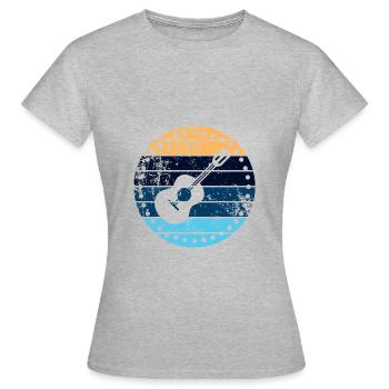 Ukulele - T-shirt Femme - gris chiné - Devant - AI Model Female 172 dark (172cm)