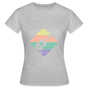 Ukulele - T-shirt Femme - gris chiné - Devant - AI Model Female 172 dark (172cm)