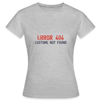 Error 404 Costume not found - Women's T-Shirt - heather grey - Front - AI Model Female 172 dark (172cm)