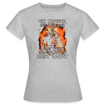 Legenden von Asgard Göttliche Macht der Wikinger - Frauen T-Shirt - Grau meliert - Vorne - AI Model Female 172 dark (172cm)