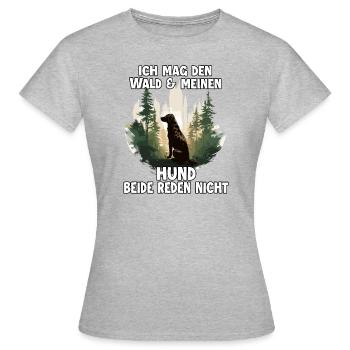 Proverbes canins Propriétaire de chien Cadeau - T-shirt Femme - gris chiné - Devant - AI Model Female 172 dark (172cm)