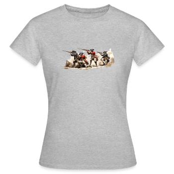 infanterie de ligne soldats napoléoniens grenadier - T-shirt Femme - gris chiné - Devant - AI Model Female 172 dark (172cm)