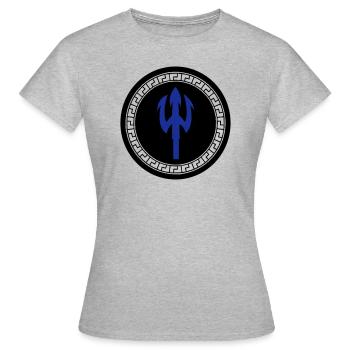 trident 002 - T-shirt Femme - gris chiné - Devant - AI Model Female 172 dark (172cm)