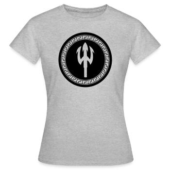 trident 001 - T-shirt Femme - gris chiné - Devant - AI Model Female 172 dark (172cm)