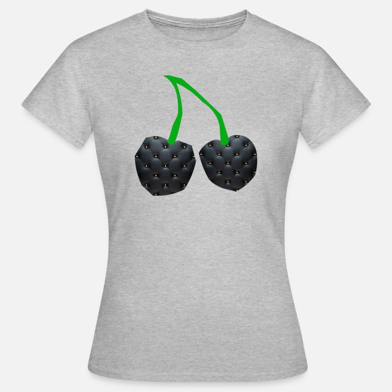 Cherry black - Women's T-Shirt - heather grey