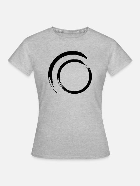 Kreis - Frauen T-Shirt - Grau meliert