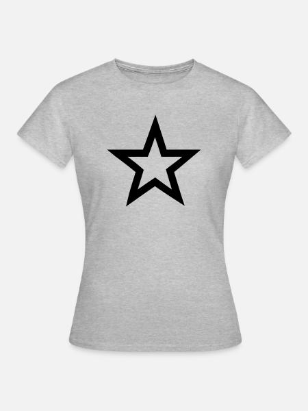 stern - Frauen T-Shirt - Grau meliert