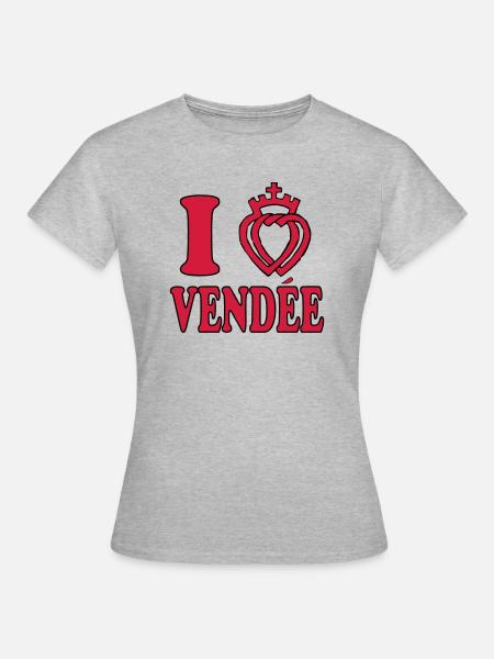 vendée - T-shirt Femme - gris chiné