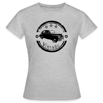 vintage voiture ancienne vieille - T-shirt Femme - gris chiné - Devant - AI Model Female 172 dark (172cm)