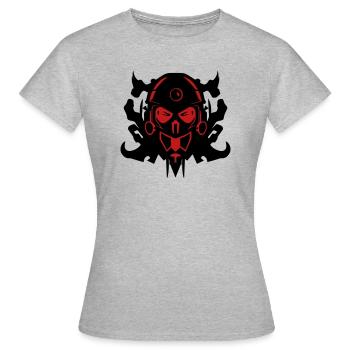 cyber soldier - Women's T-Shirt - heather grey - Front - AI Model Female 172 dark (172cm)