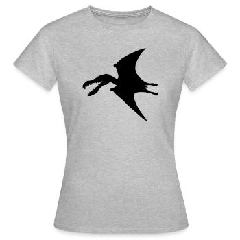 Dinosaurier primeval times Urzeit TRex T-Rex Earth - Women's T-Shirt - heather grey - Front - AI Model Female 172 dark (172cm)