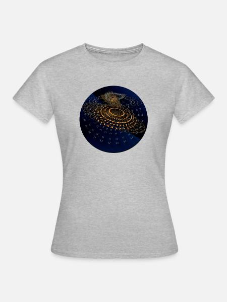 Ein Kreis - Frauen T-Shirt - Grau meliert