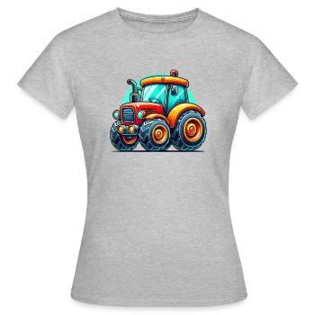 Tractor - Women's T-Shirt - heather grey - Front - AI Model Female 172 dark (172cm)