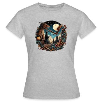 Sorcerer's apprentice - Women's T-Shirt - heather grey - Front - AI Model Female 172 dark (172cm)